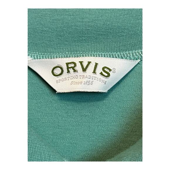 Orvis Green Collared Womens Shirt Casual Gorpcore Button M Cotton Blend - Picture 2 of 4